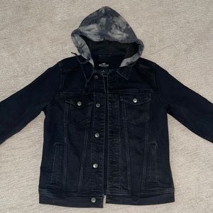 Mens Hollister Epic Flex Hooded Jean Jacket Size Small